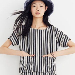 Madewell Evelyn Stripe Boxy Top Medium